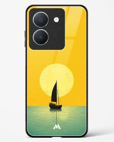 Golden Drift Glass Case Phone Cover (Vivo)