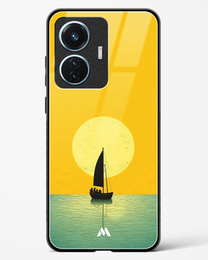 Golden Drift Glass Case Phone Cover (Vivo)