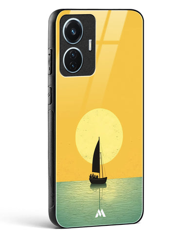 Golden Drift Glass Case Phone Cover (Vivo)