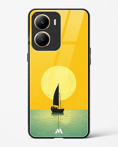 Golden Drift Glass Case Phone Cover (Vivo)