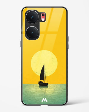 Golden Drift Glass Case Phone Cover (Vivo)