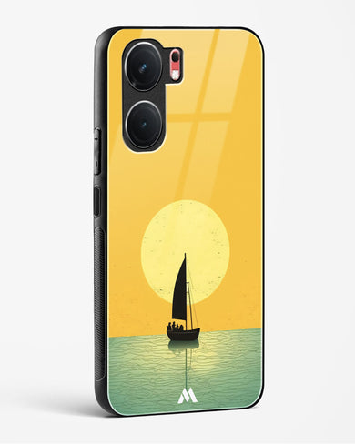 Golden Drift Glass Case Phone Cover (Vivo)