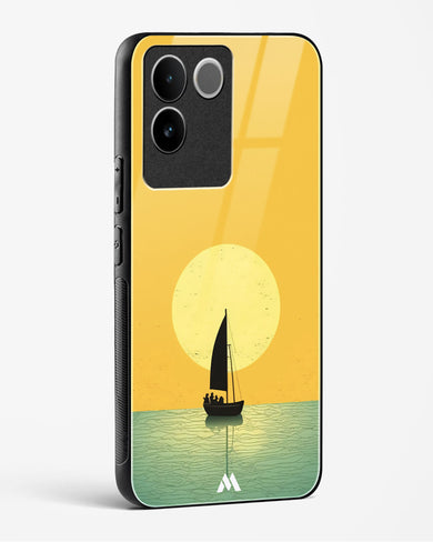 Golden Drift Glass Case Phone Cover (Vivo)