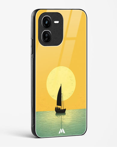 Golden Drift Glass Case Phone Cover (Vivo)