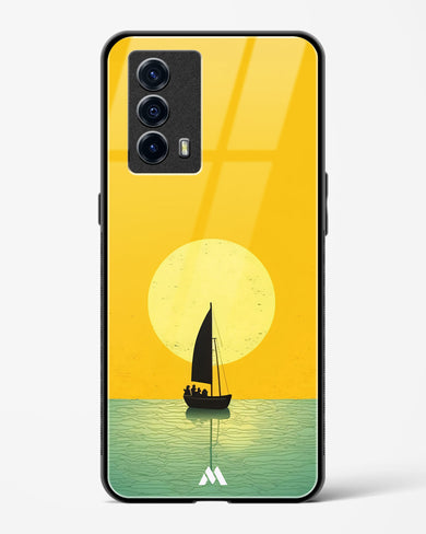 Golden Drift Glass Case Phone Cover (Vivo)