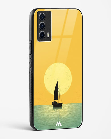 Golden Drift Glass Case Phone Cover (Vivo)