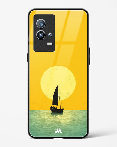 Golden Drift Glass Case Phone Cover (Vivo)