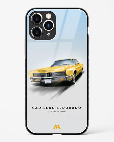 Golden Glide Glass Case Phone Cover (Apple)