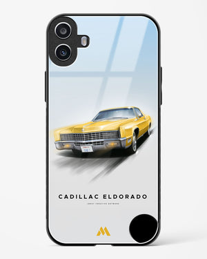 Golden Glide Glass Case Phone Cover (Nothing)