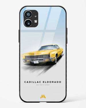 Golden Glide Glass Case Phone Cover (Nothing)