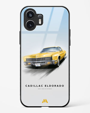 Golden Glide Glass Case Phone Cover (Nothing)