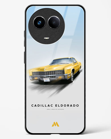 Golden Glide Glass Case Phone Cover (Realme)