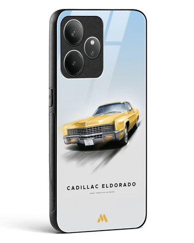 Golden Glide Glass Case Phone Cover (Realme)