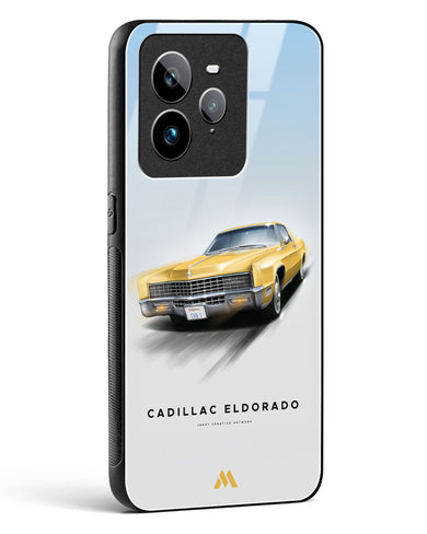 Golden Glide Glass Case Phone Cover (Realme)