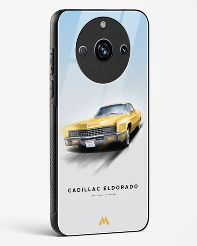 Golden Glide Glass Case Phone Cover (Realme)