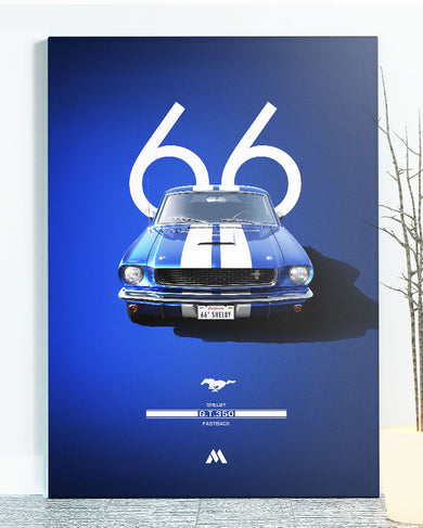 Shelby 66 GT350 Fastback Canvas Gallery Wrap