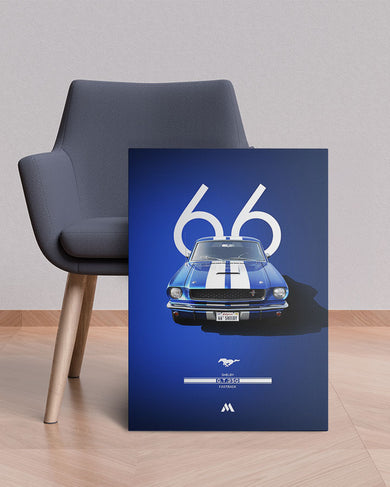 Shelby 66 GT350 Fastback Canvas Gallery Wrap
