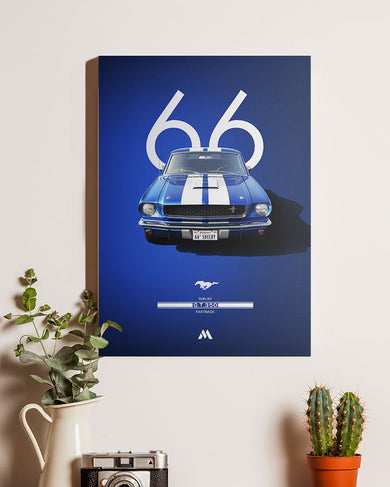Shelby 66 GT350 Fastback Canvas Gallery Wrap