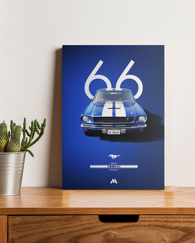 Shelby 66 GT350 Fastback Canvas Gallery Wrap