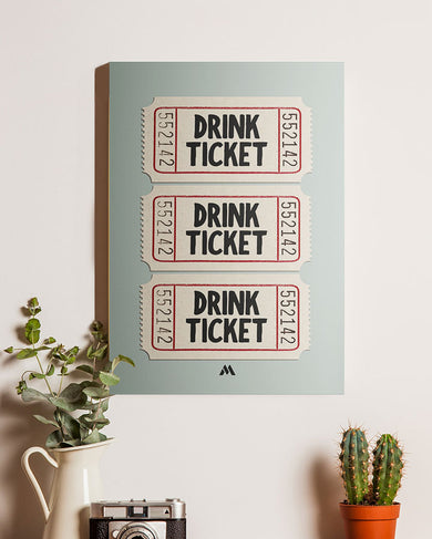 Drink Tickets Canvas Gallery Wrap