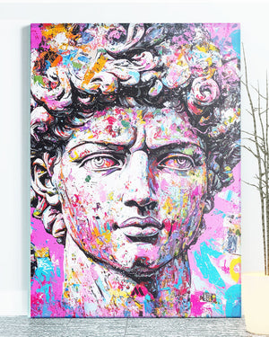 Neon David Canvas Gallery Wrap