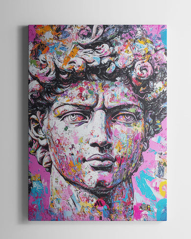 Neon David Canvas Gallery Wrap