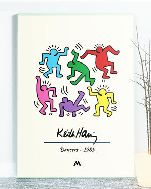 Keith Haring Dancers Canvas Gallery Wrap