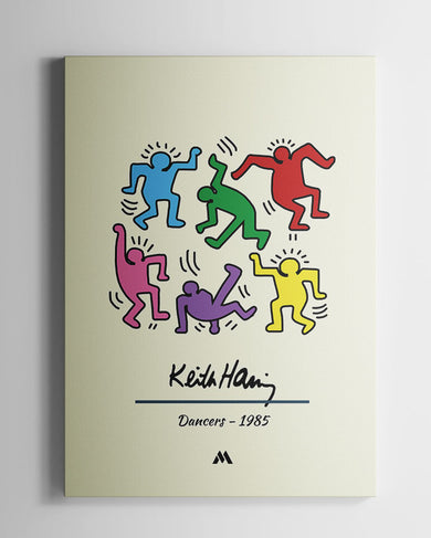 Keith Haring Dancers Canvas Gallery Wrap