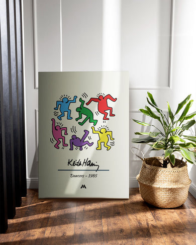 Keith Haring Dancers Canvas Gallery Wrap
