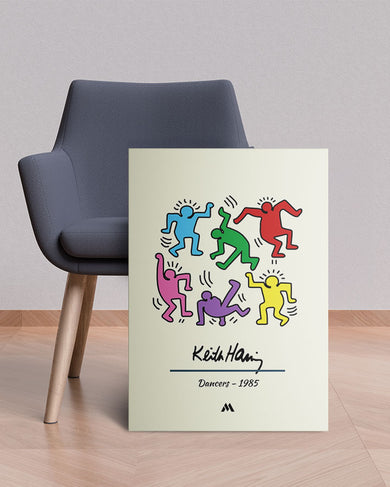 Keith Haring Dancers Canvas Gallery Wrap