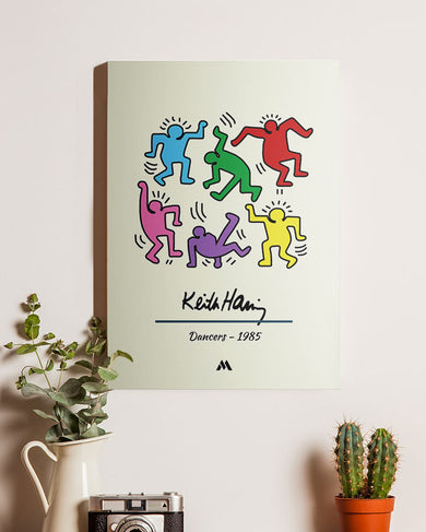 Keith Haring Dancers Canvas Gallery Wrap