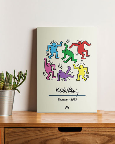 Keith Haring Dancers Canvas Gallery Wrap