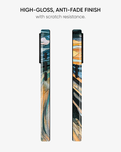Scream in Technicolor [Edvard Munch] Gloss Shell Case (Apple)