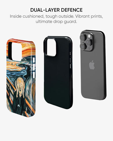 Scream in Technicolor [Edvard Munch] Gloss Shell Case (Apple)