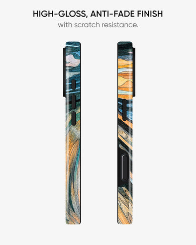 Scream in Technicolor [Edvard Munch] Gloss Shell Case (Apple)