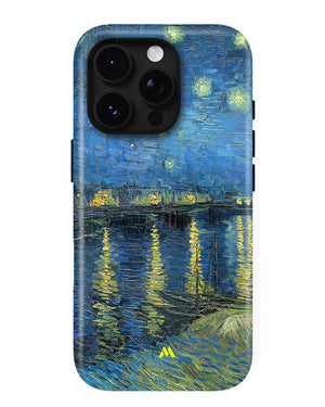 Starry Night Over the Rhone [Van Gogh] Gloss Shell Case (Apple)