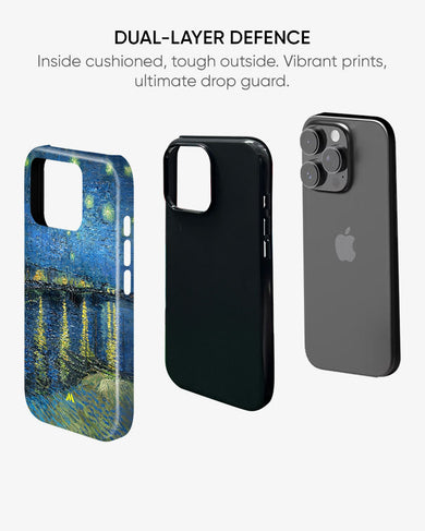 Starry Night Over the Rhone [Van Gogh] Gloss Shell Case (Apple)