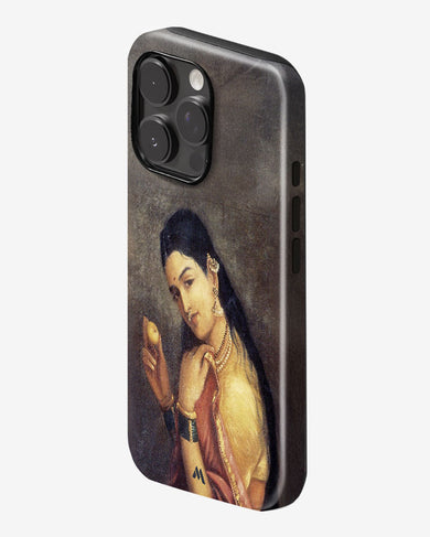 Lady With Fruit [Raja Ravi Varma] Gloss Shell Case (Apple)