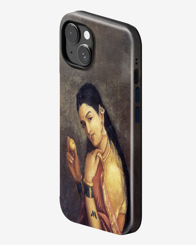 Lady With Fruit [Raja Ravi Varma] Gloss Shell Case (Apple)