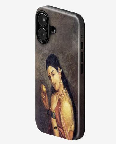 Lady With Fruit [Raja Ravi Varma] Gloss Shell Case (Apple)