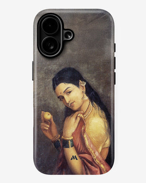 Lady With Fruit [Raja Ravi Varma] Gloss Shell Case (Apple)