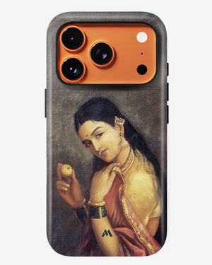 Lady With Fruit [Raja Ravi Varma] Gloss Shell Case (Apple)