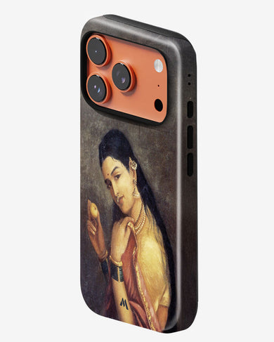 Lady With Fruit [Raja Ravi Varma] Gloss Shell Case (Apple)