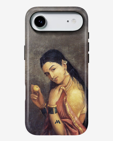 Lady With Fruit [Raja Ravi Varma] Gloss Shell Case (Apple)