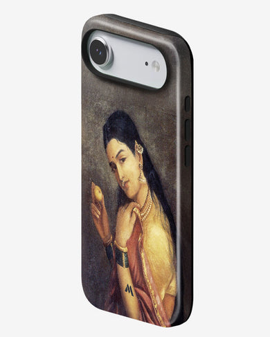 Lady With Fruit [Raja Ravi Varma] Gloss Shell Case (Apple)