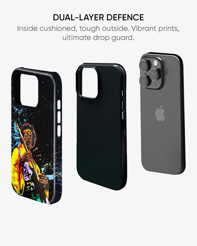 Jimi Hendrix Abstraction Gloss Shell Case (Apple)