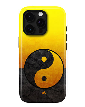 Yin Yang in Gold Gloss Shell Case (Apple)