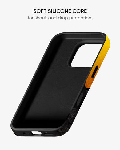 Yin Yang in Gold Gloss Shell Case (Apple)