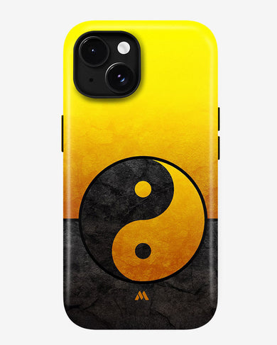 Yin Yang in Gold Gloss Shell Case (Apple)
