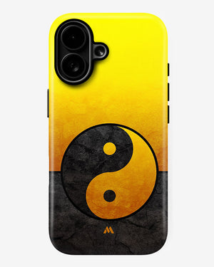 Yin Yang in Gold Gloss Shell Case (Apple)